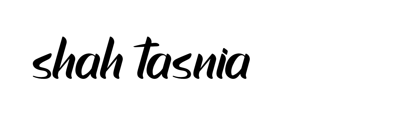 Signature of shah-tasnia