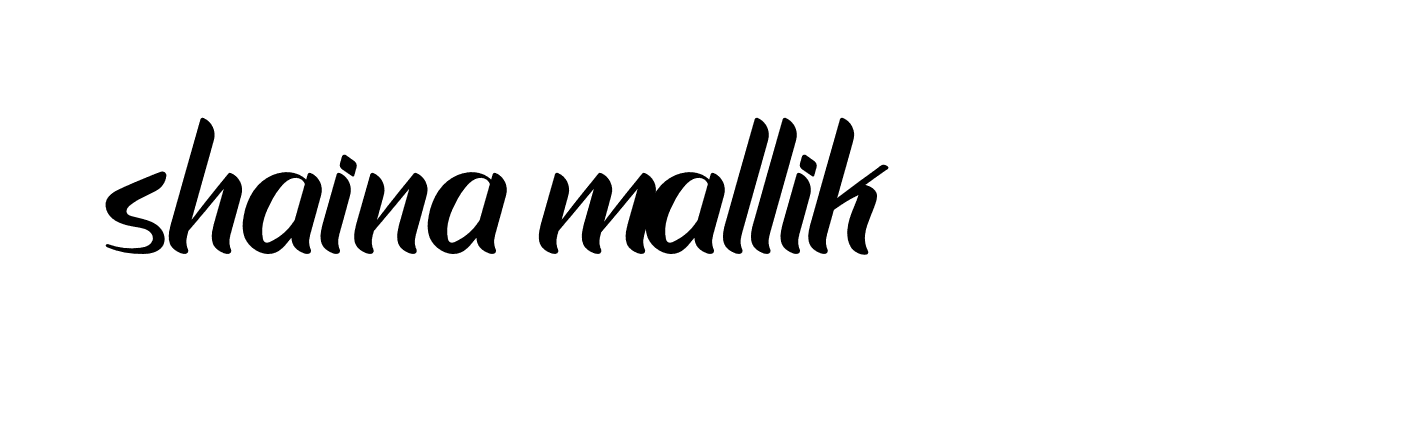 Signature of shaina-mallik-