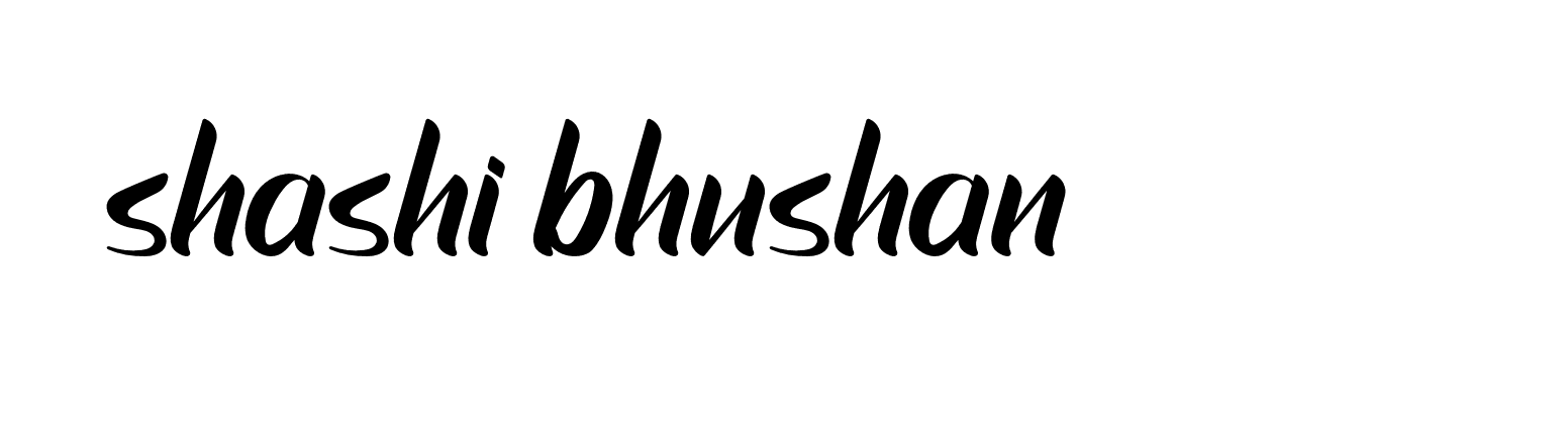 Signature of shashi-bhushan