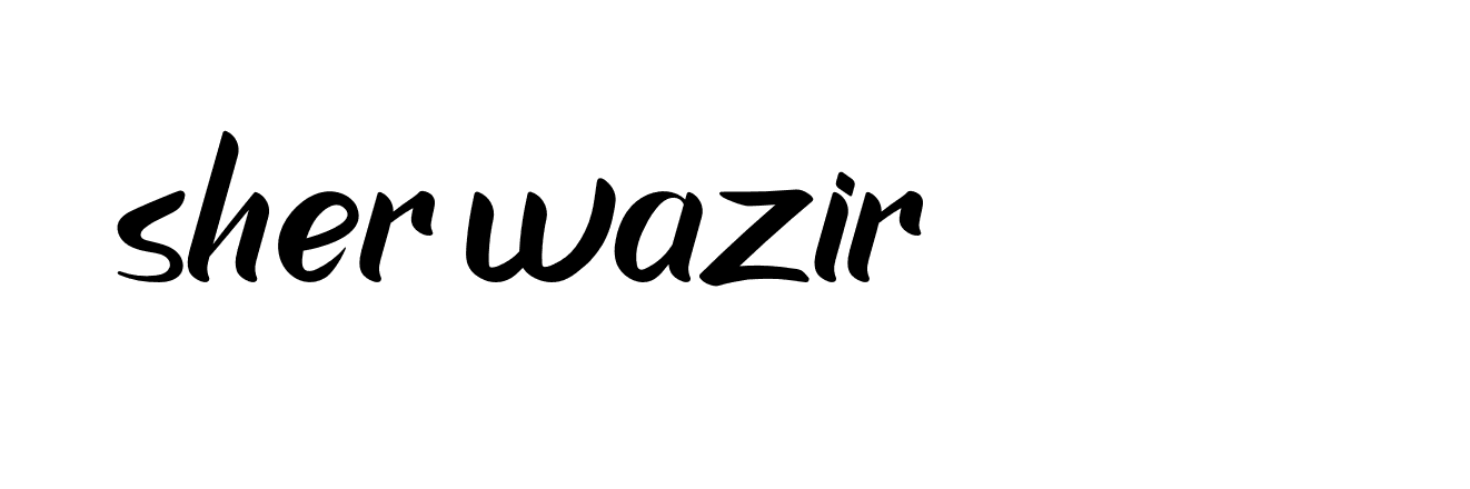 Signature of sher-wazir