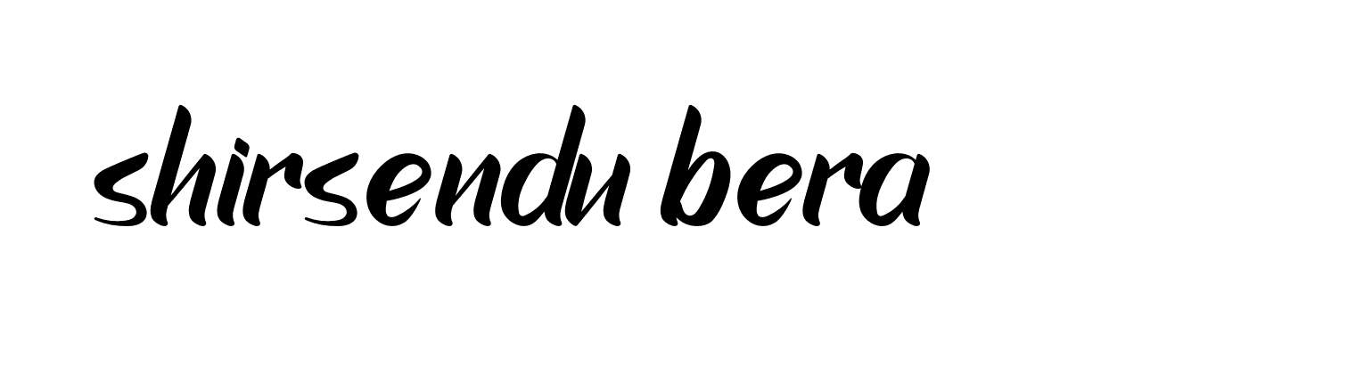 Signature of shirsendu-bera