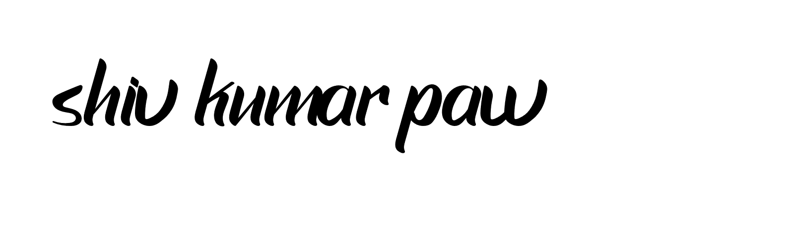 Signature of shiv-kumar-paw