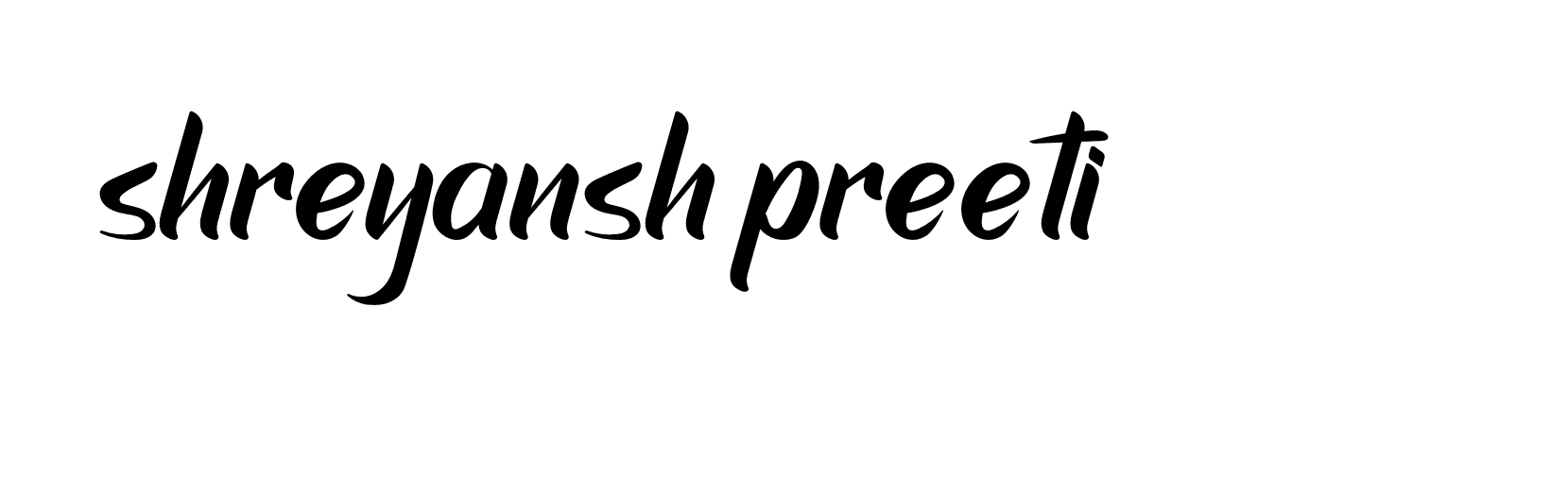 Signature of shreyansh-preeti