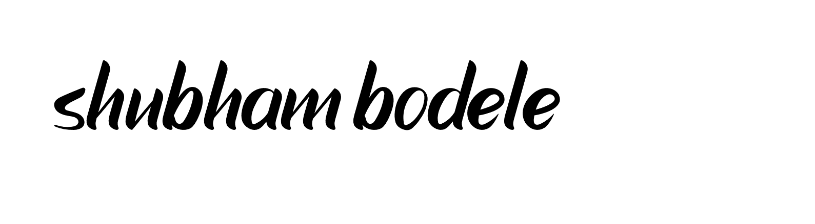 Signature of shubham-bodele