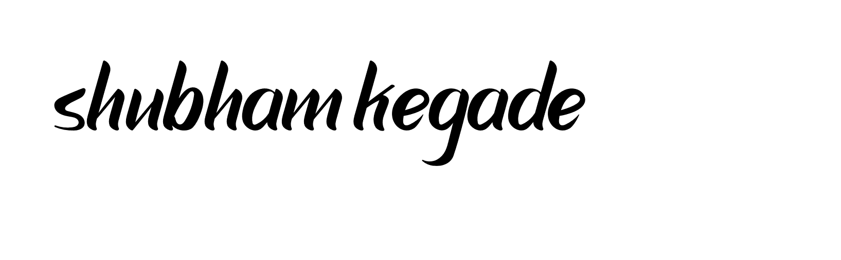 Signature of shubham-kegade