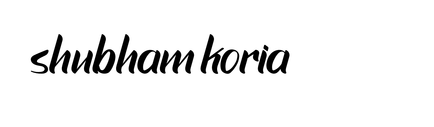 Signature of shubham-koria