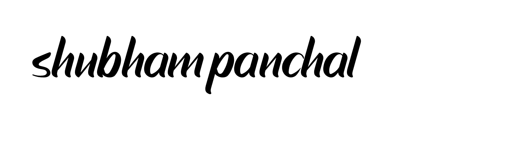 Signature of shubham-panchal