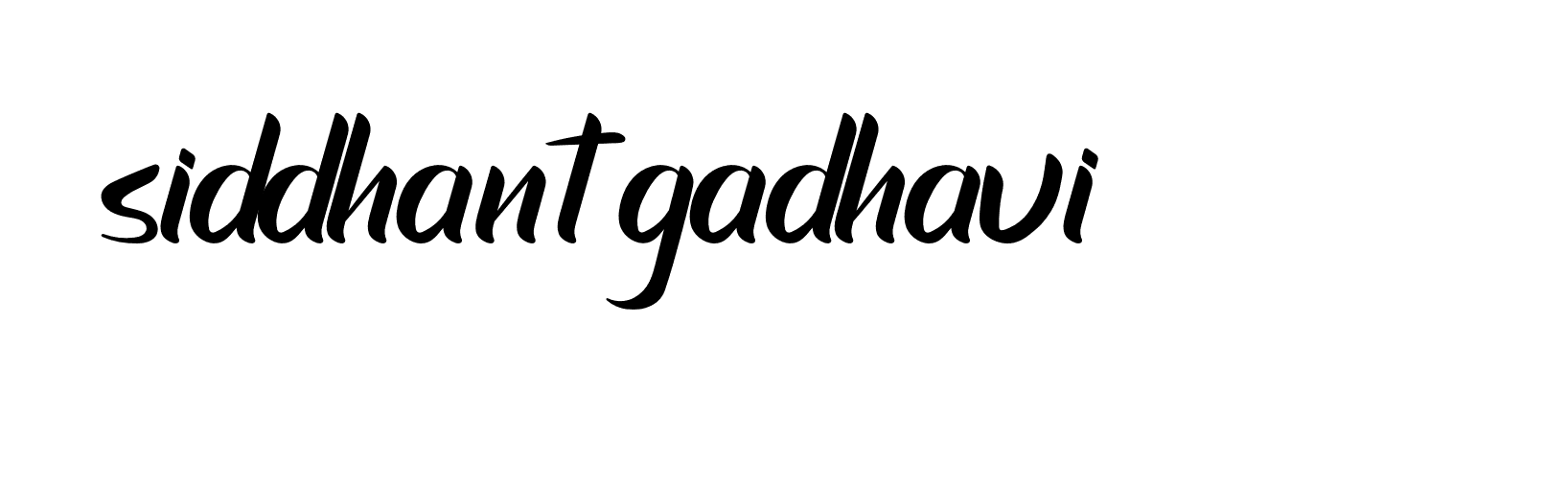 Signature of siddhant-gadhavi