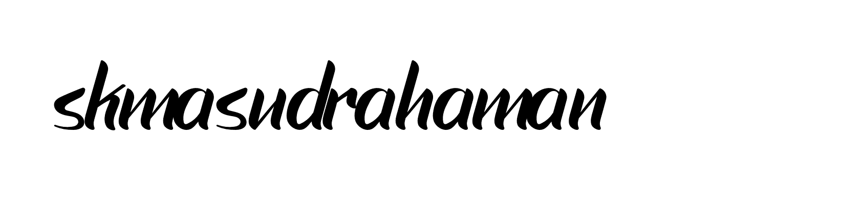 Signature of skmasudrahaman