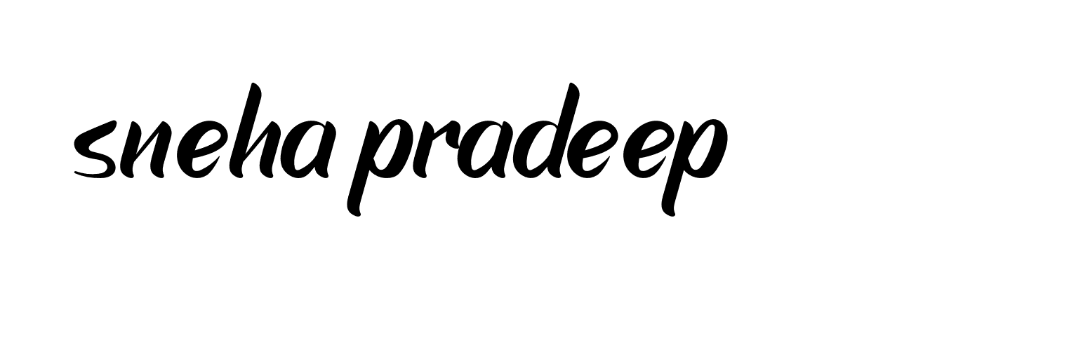 Signature of sneha-pradeep