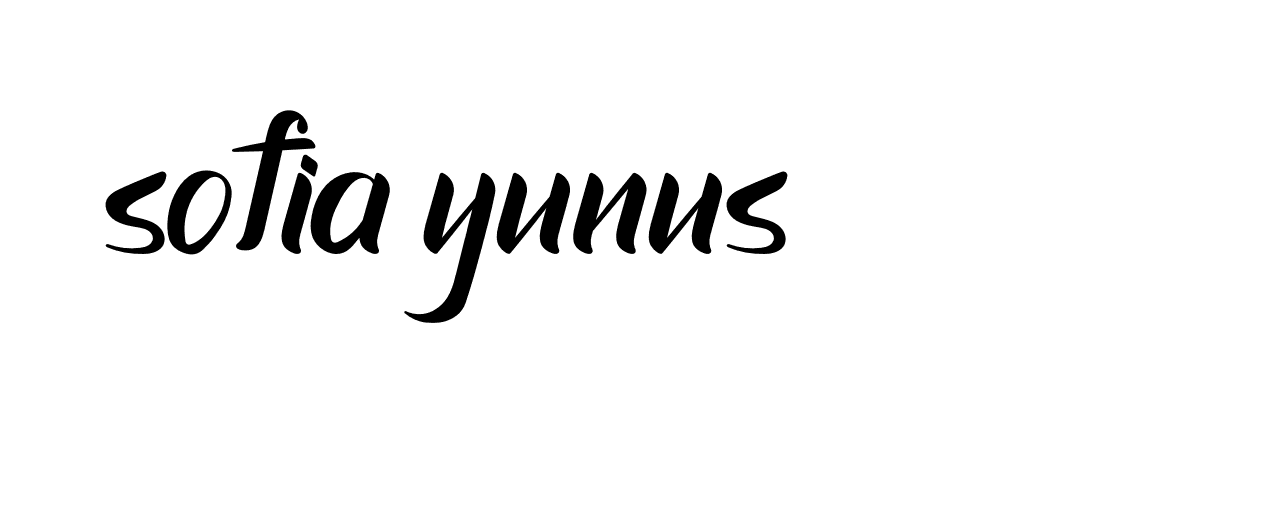 Signature of sofia-yunus