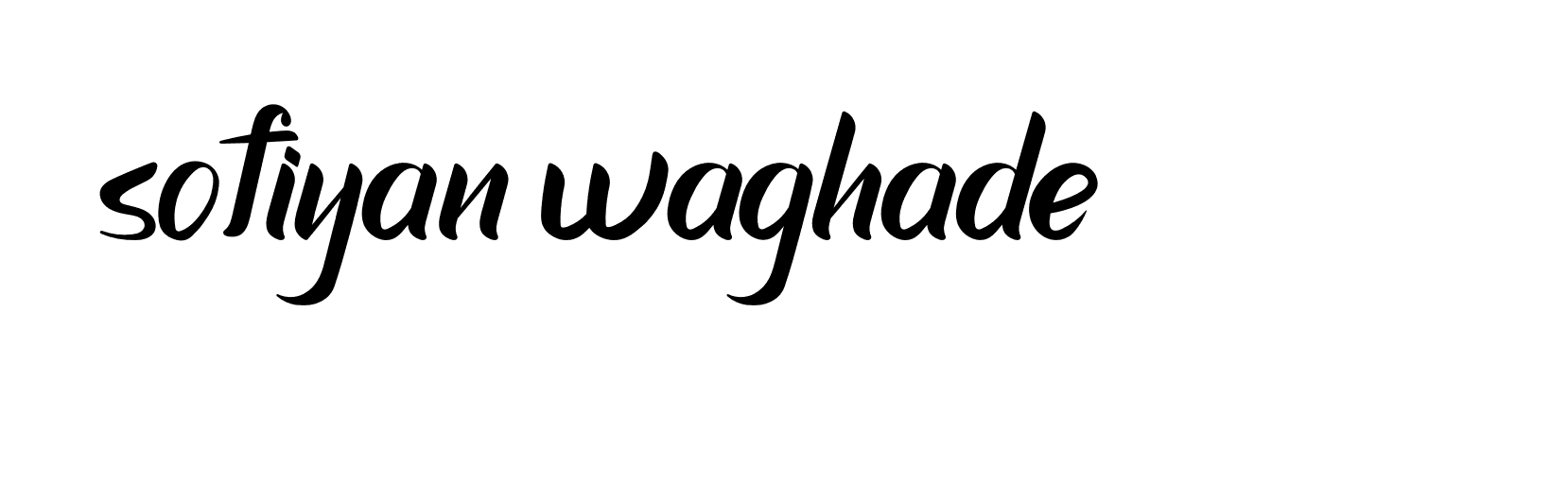 Signature of sofiyan-waghade