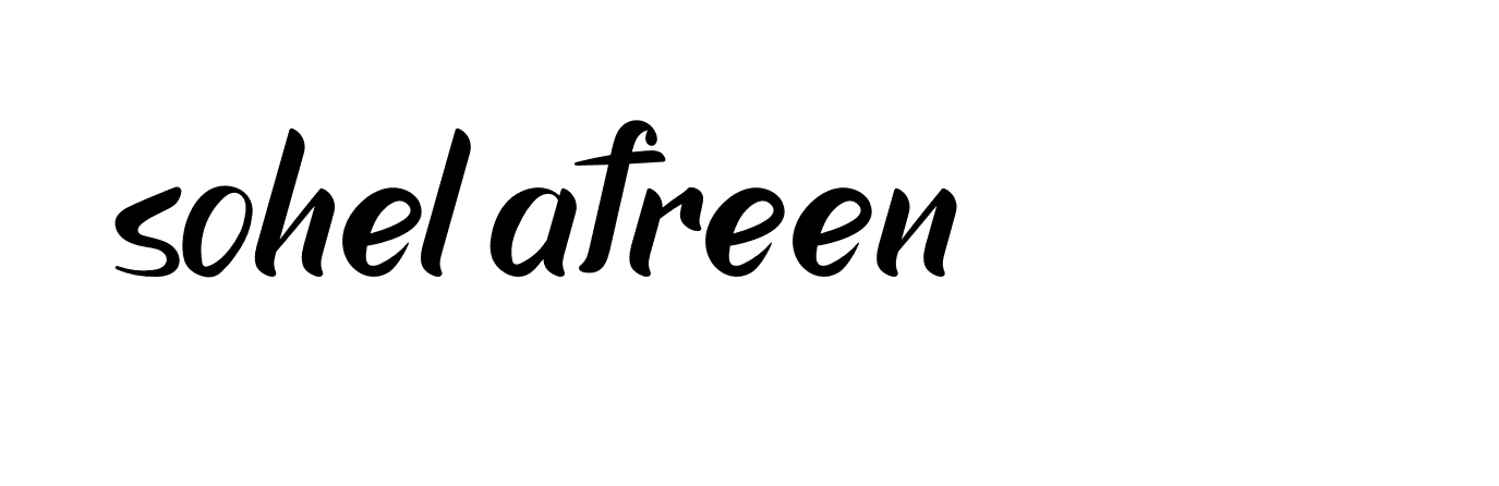 Signature of sohel-afreen