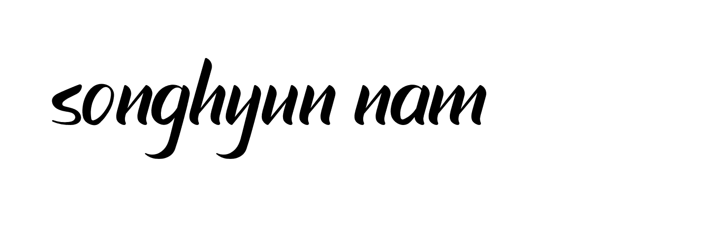 Signature of songhyun-nam