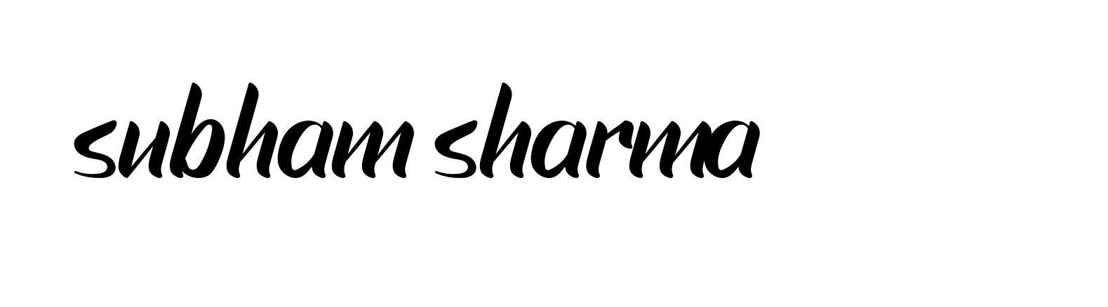 Signature of subham-sharma