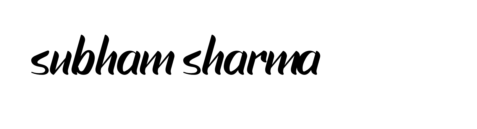 Signature of subham-sharma-