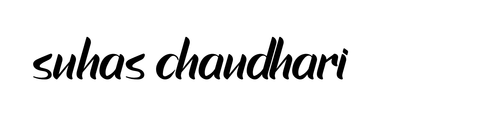 Signature of suhas-chaudhari