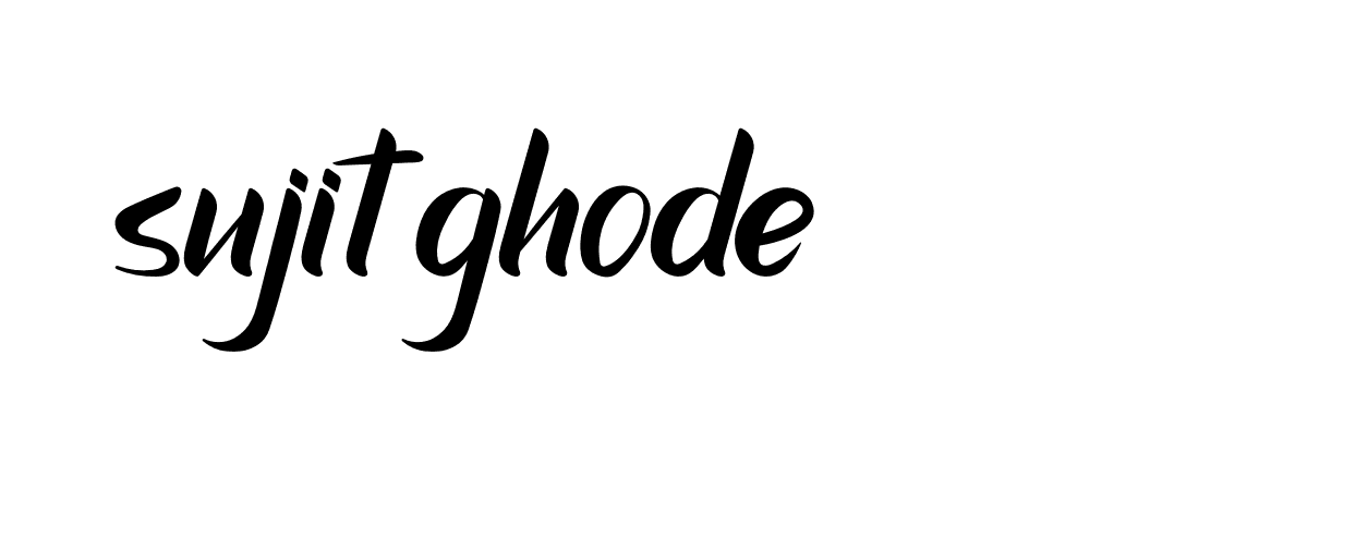 Signature of sujit-ghode