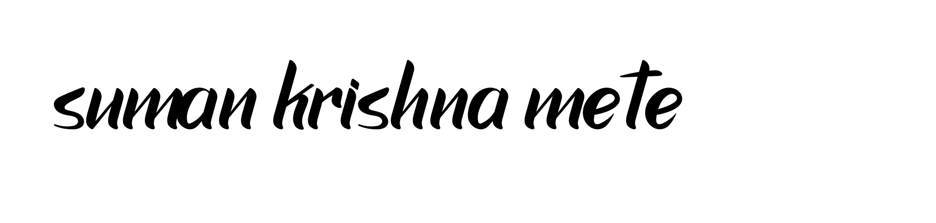 Signature of suman-krishna-mete