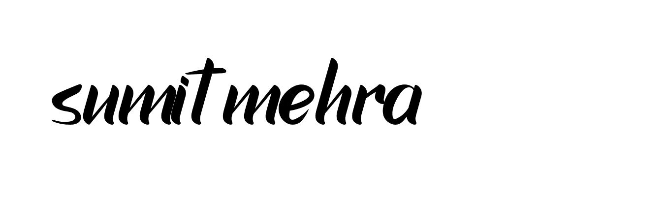 Signature of sumit-mehra