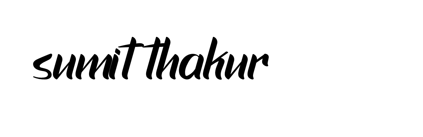 Signature of sumit-thakur