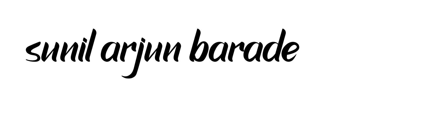 Signature of sunil-arjun-barade