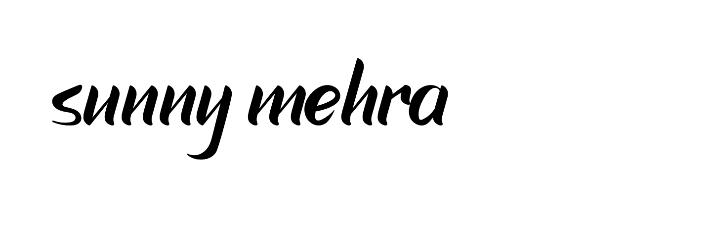 Signature of sunny-mehra-