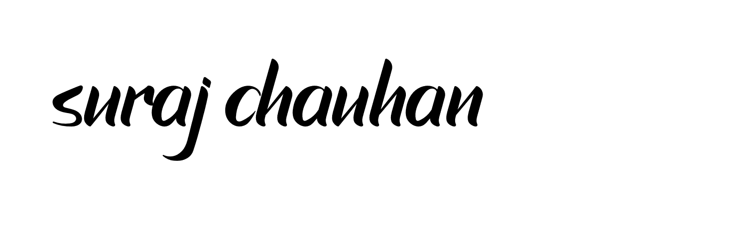 Signature of suraj-chauhan-