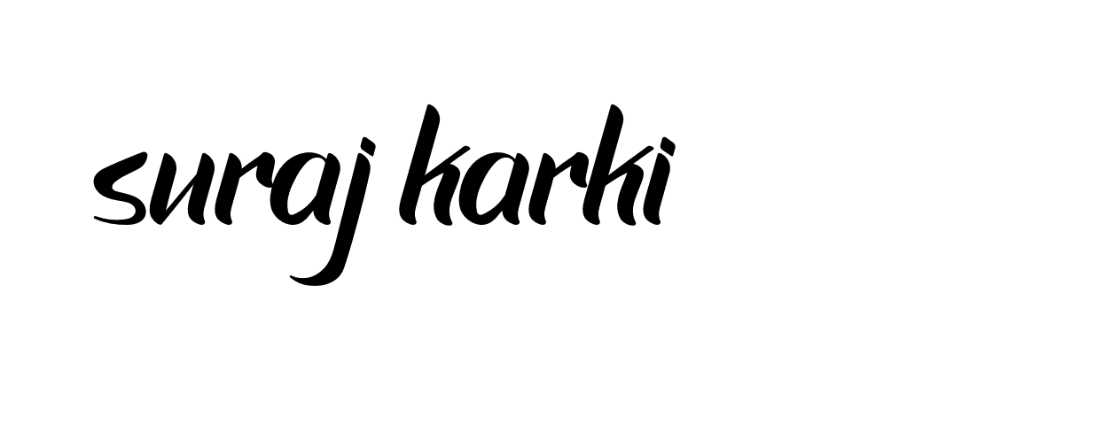 Signature of suraj-karki