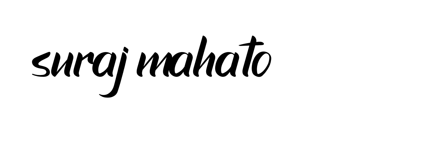 Signature of suraj-mahato