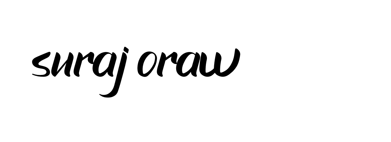 Signature of suraj-oraw