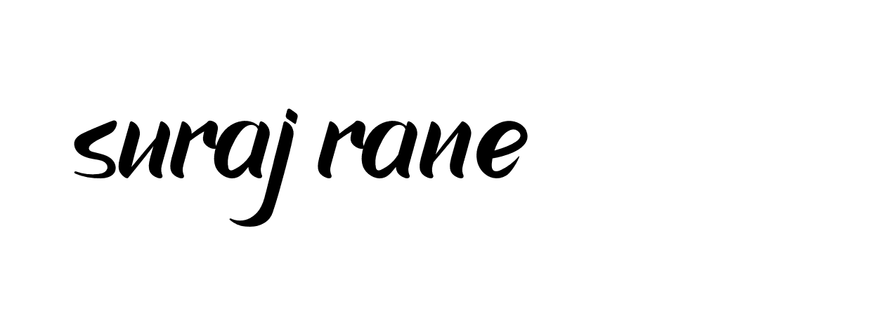 Signature of suraj-rane