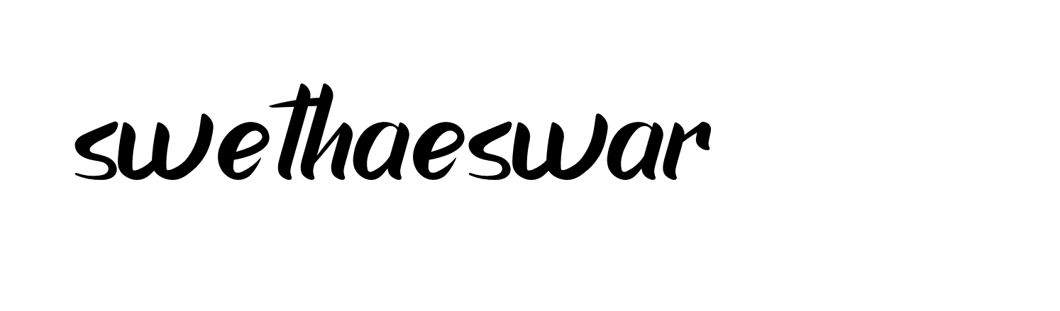 Signature of swethaeswar