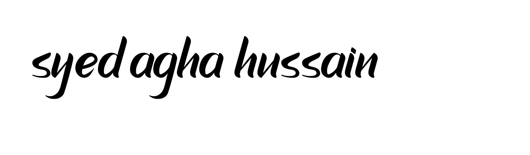 Signature of syed-agha-hussain