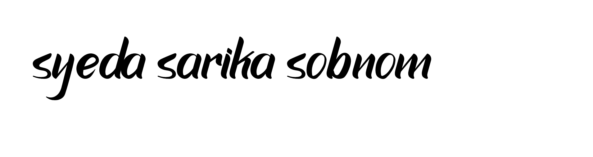 Signature of syeda-sarika-sobnom-