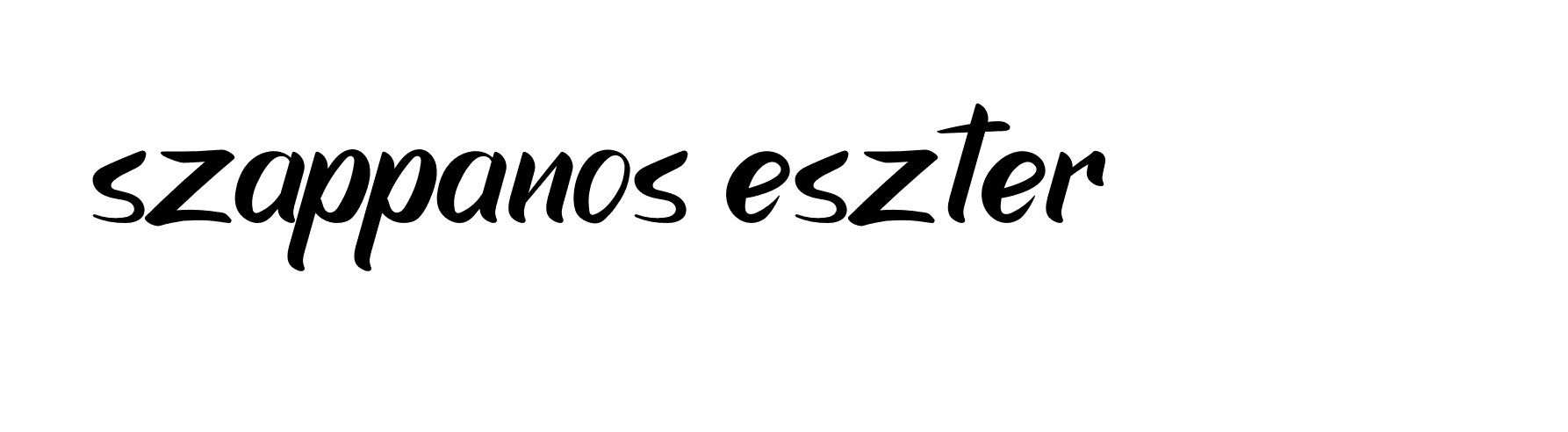 Signature of szappanos-eszter-