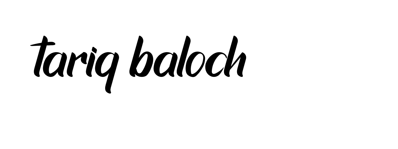 Signature of tariq-baloch