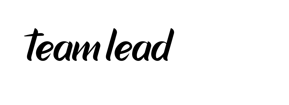 Signature of team-lead