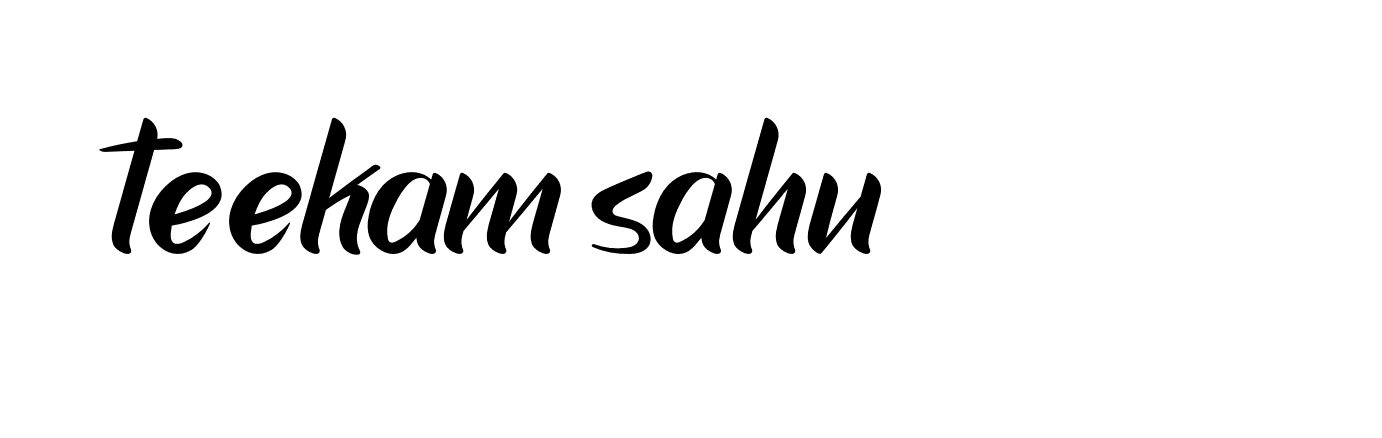 Signature of teekam-sahu