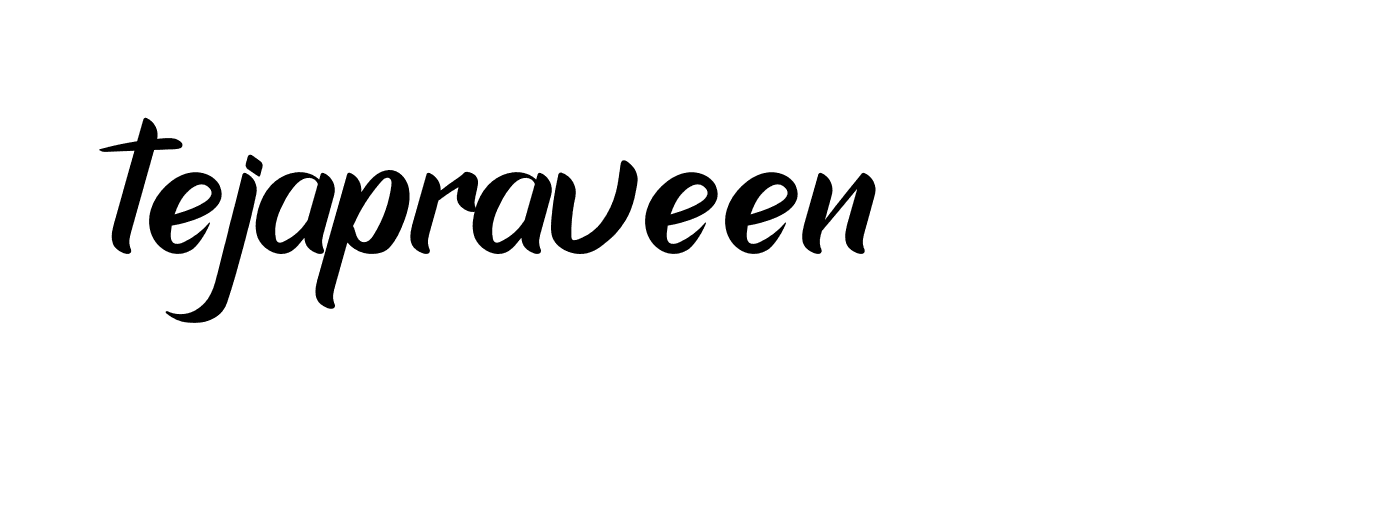 Signature of tejapraveen