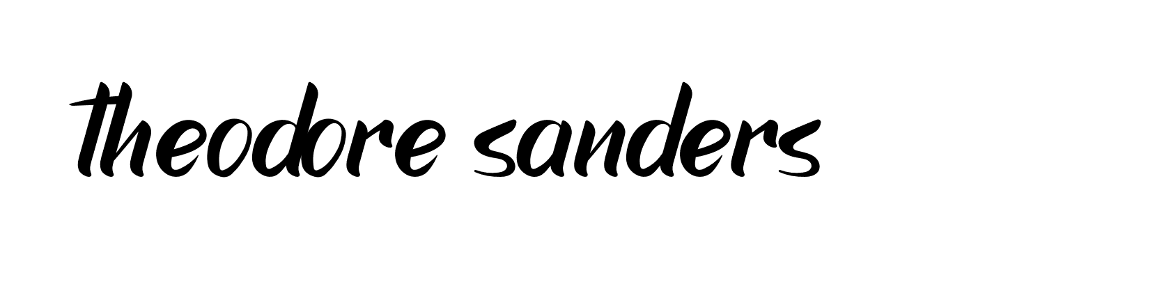 Signature of theodore-sanders