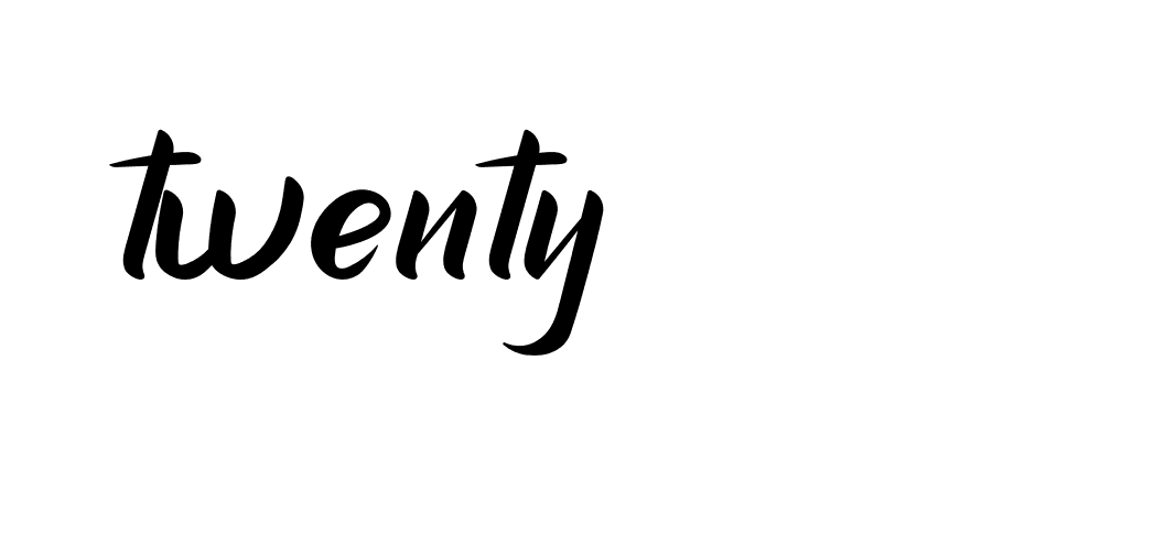 Signature of twenty