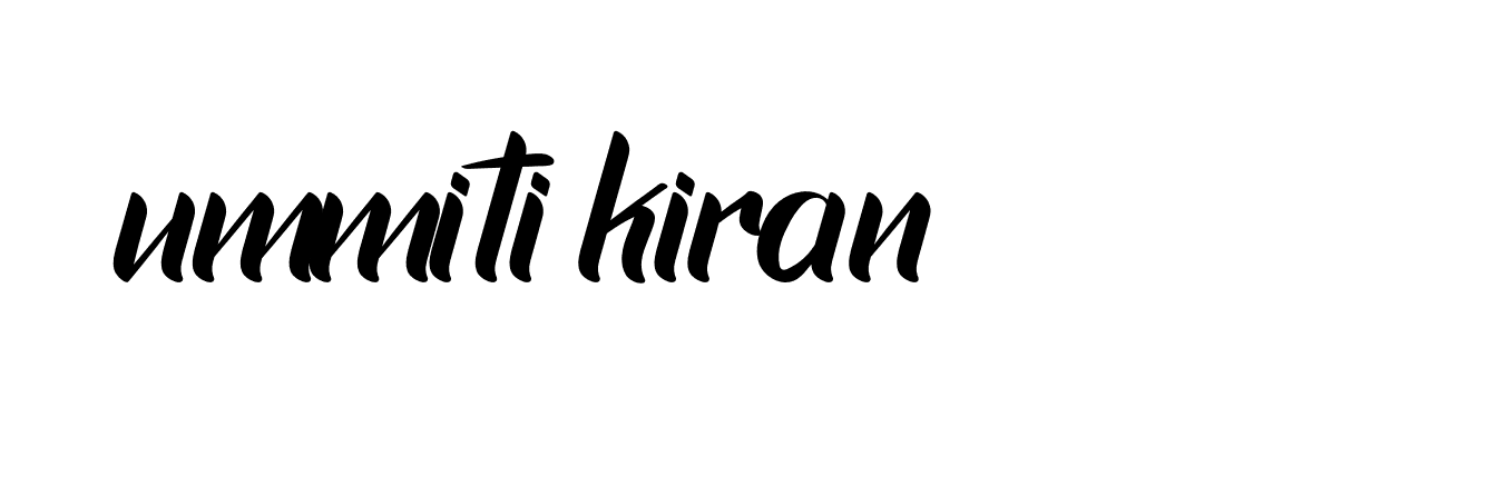 Signature of ummiti-kiran