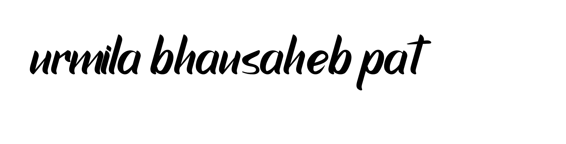 Signature of urmila-bhausaheb-pat