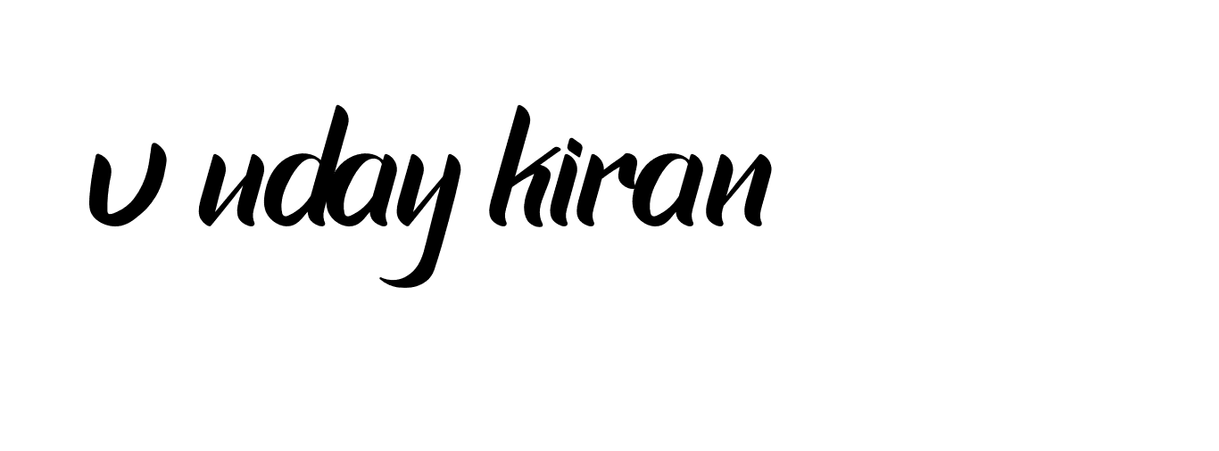 Signature of v-uday-kiran