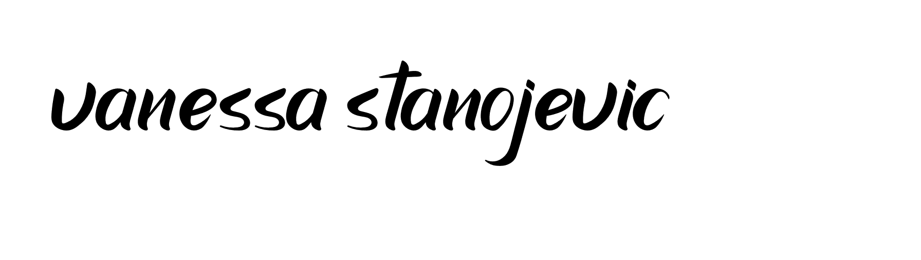 Signature of vanessa-stanojevic