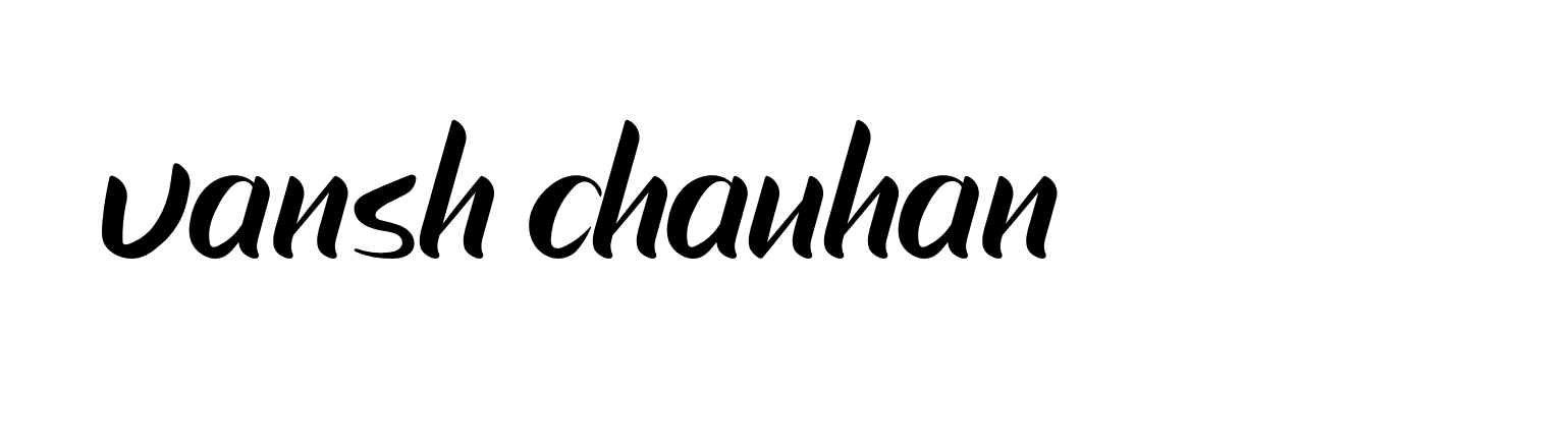 Signature of vansh-chauhan