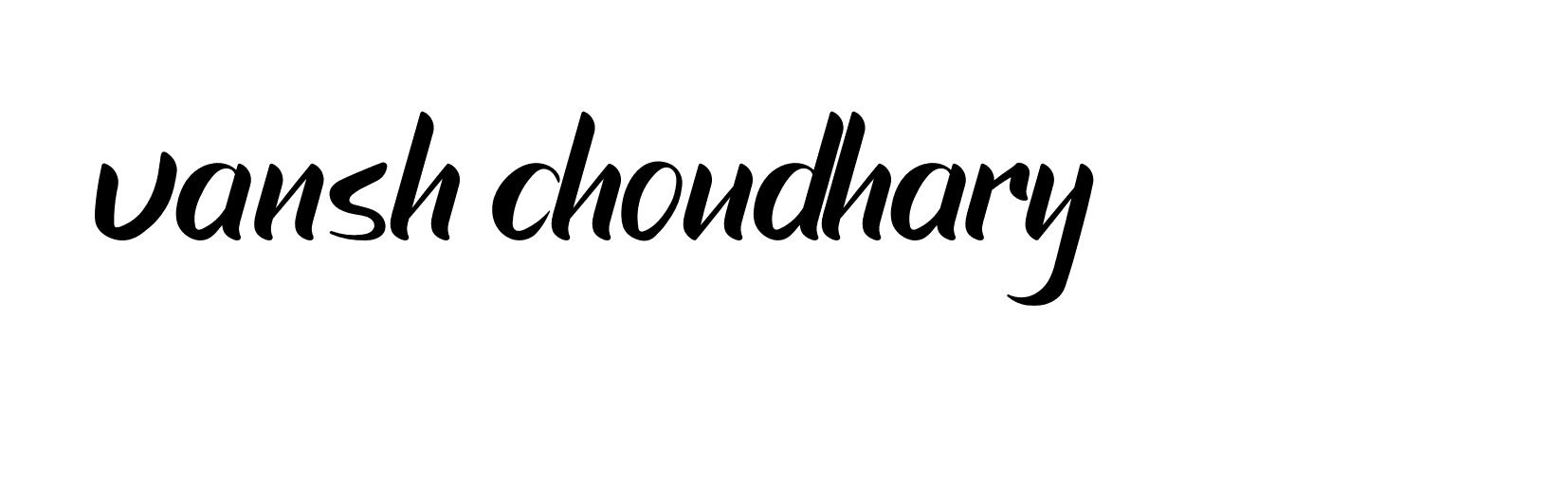 Signature of vansh-choudhary