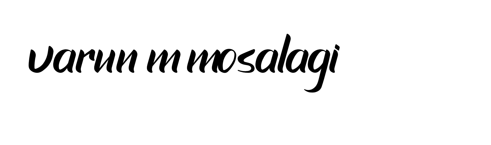 Signature of varun-m-mosalagi-