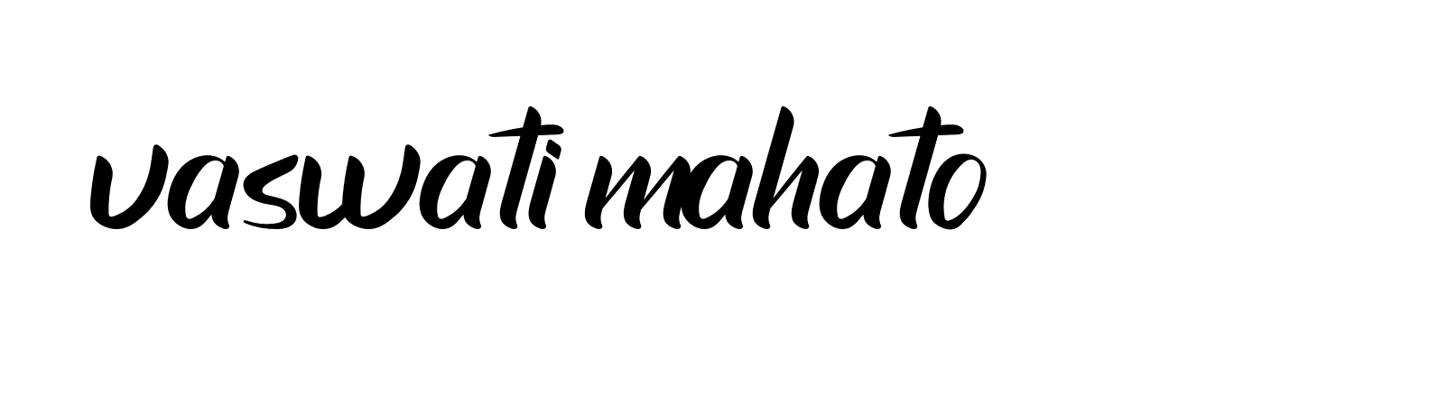 Signature of vaswati-mahato